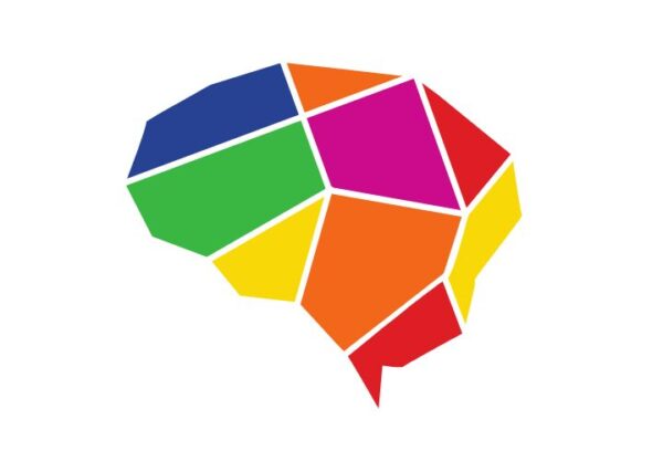 Red Colorful Brain Tech Technology Logo 720 × 512 px